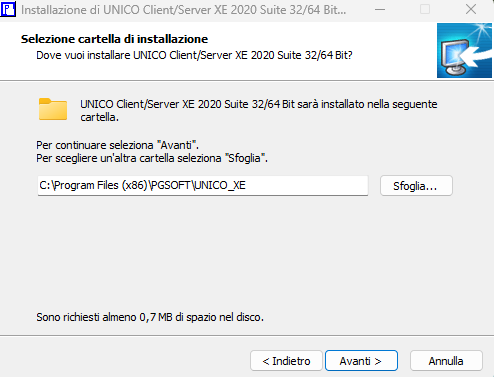 Quinta fase dell'installazione
